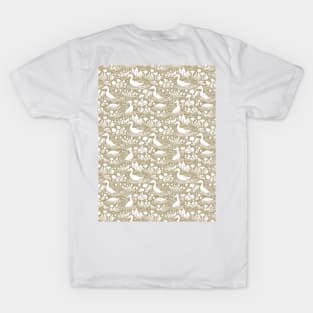 Ducks in the pond woodblock print T-Shirt